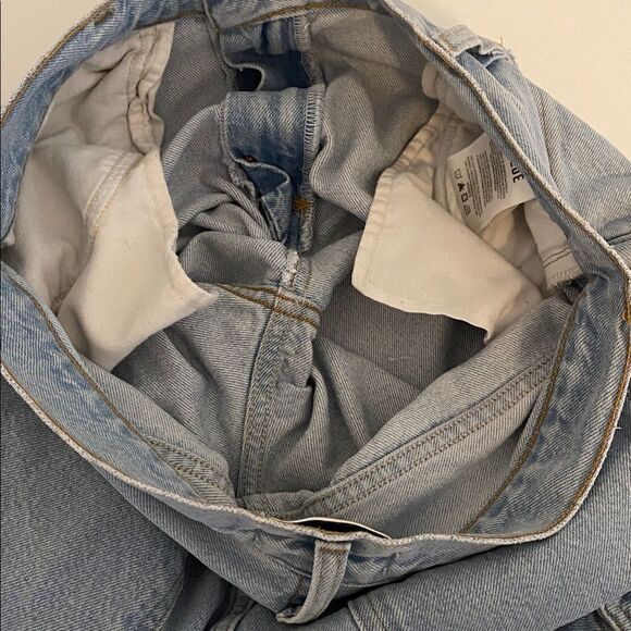 Agolde Minka Denim Cargo Pants Size 28 - Picture 16 of 16